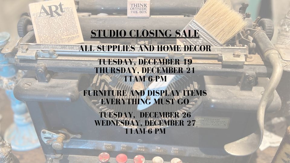 Art -N- Soul Design Studio Closing Sale