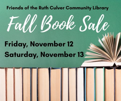 Ruth Culver Community Library Fall Book Sale