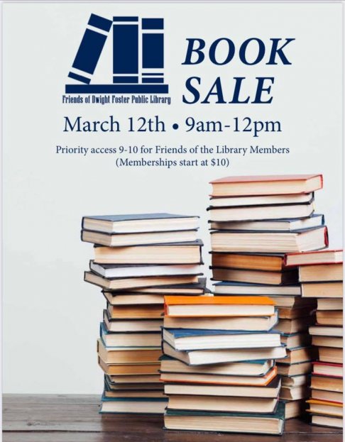 Friends of Dwight Foster Library Used Book Sale