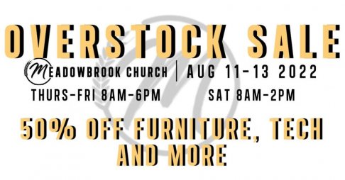 Meadowbrook Church Overstock Sale