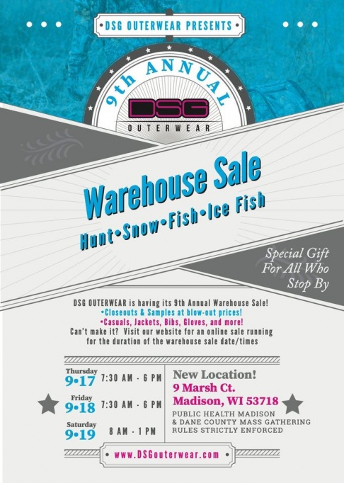 DSG 9th Annual Warehouse Sale