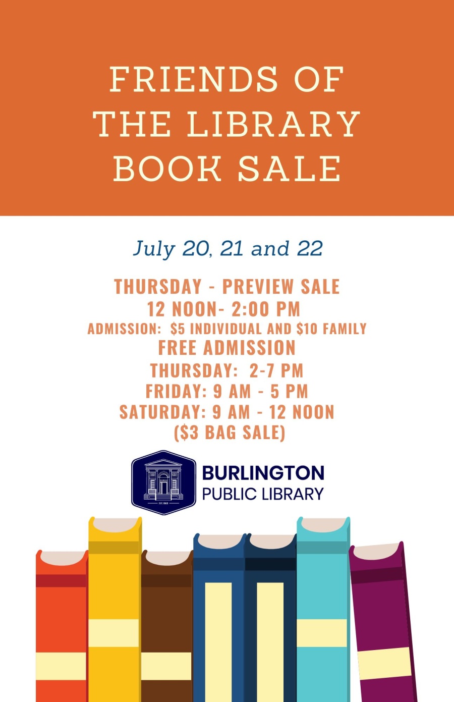 Burlington Public Library Book Sale