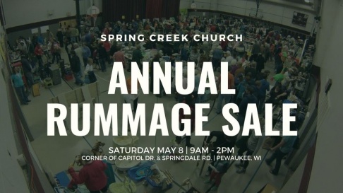 Spring Creek Church Annual Rummage Sale