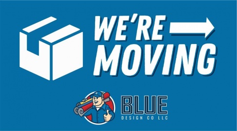Blue Design Moving Sale