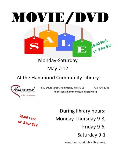 Hammond Community Library Movie and DVD Sale 